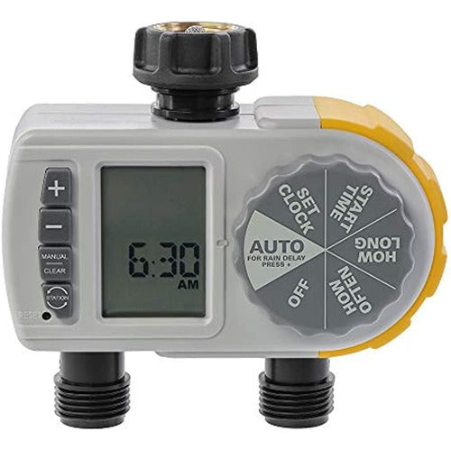 Solterra Hose Timer with Dual Outputs and Single Dial 0