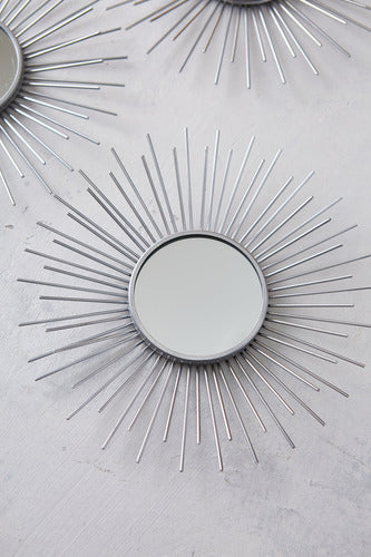 Binah Deco Set of 3 Mirrors Silver 25x25 1