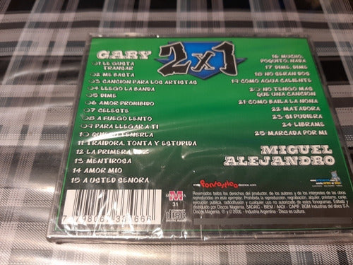 Gary  - Miguel Alejandro  - 2 X 1 Cd Nuevo Cerrado 1