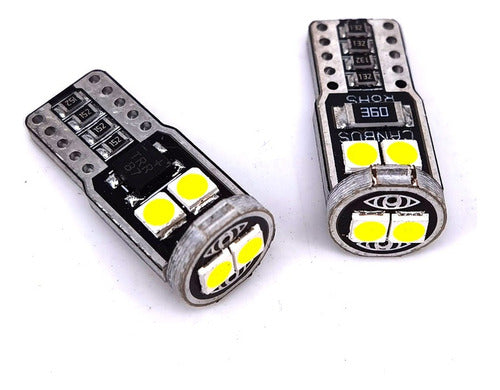 Generic Lampara Posicion Tablero 12v 6 Leds T10 Canbus Blanco.x2 T44 1