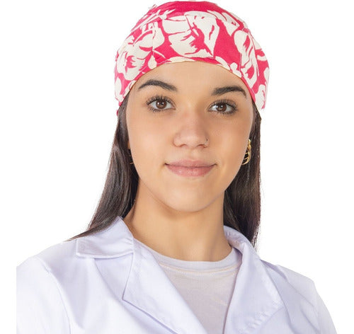 Presente! Combo Cofia + Barbijo Estampado Médico Quirúrgicas 1