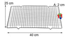 Rejilla Metal Antiadherente Enfriadora Reja Torta Repostería 3
