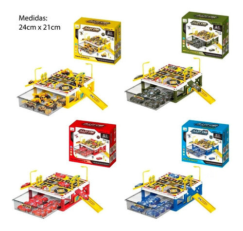 Police Station Track Playset with Storage Box and 2 Vehicles 2