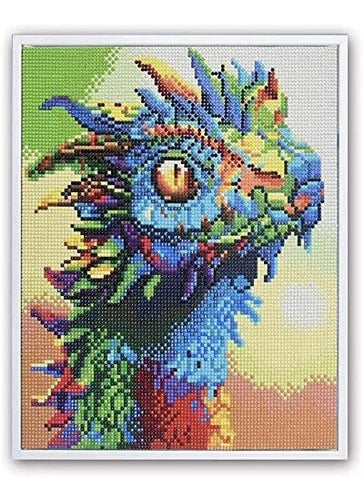 WEIYP 5D Diamond Painting Kits For Adults Full Drill The Dragon Embroidery Painting Paint With Diamond For Christmas Home Wall Decor (Colored Dragon 11.8” x 15.7” / 30x40cm) 1