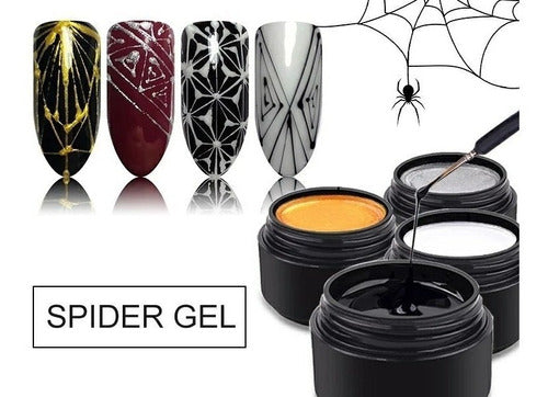 Asiarg Gel Spider Decoración Uñas Art Nail Manicuria 0