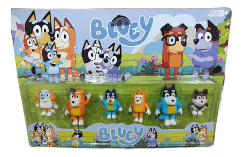 Bluey And Friends Bingo Heleer Chilli Set Muñecos X 6 1