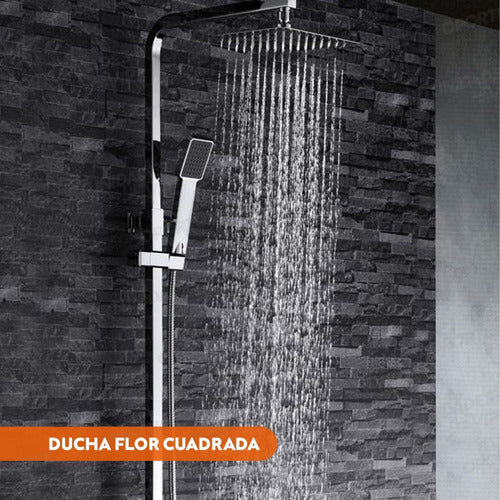 Square Rain Shower Head 20x20 cm Bathroom Shower Faucet 1