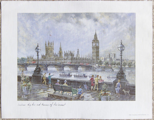 Lámina Londres Big Ben Y Parlamento 30x40cm Nektararte 0