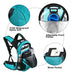 Lunidry Turquoise Waterproof Hiking Backpack with 2L Hydration 2