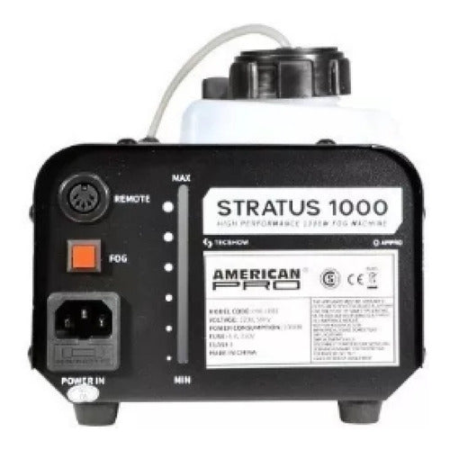 TecShow Stratus 1000W Smoke Machine with Remote Control 3