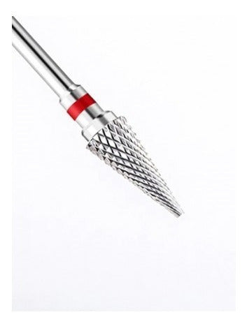 AIHD Red Cone Tungsten Carbide Bit for Manicure and Pedicure 1