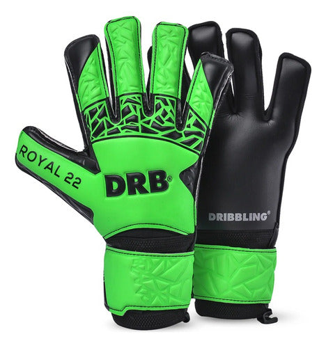 DRB Royal 23 Professional Adult Goalkeeper Gloves with Finger Safe 5