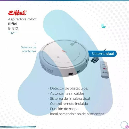 Eiffel Smart Robot Mop Vacuum Cleaner E-810 1