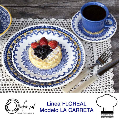 Oxford Set Juego Vajilla Platos Postre Decorados Oxford Varios 6p 5