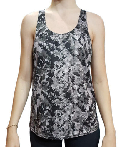 Women's Printed Athletic Tank Top by Mir 4