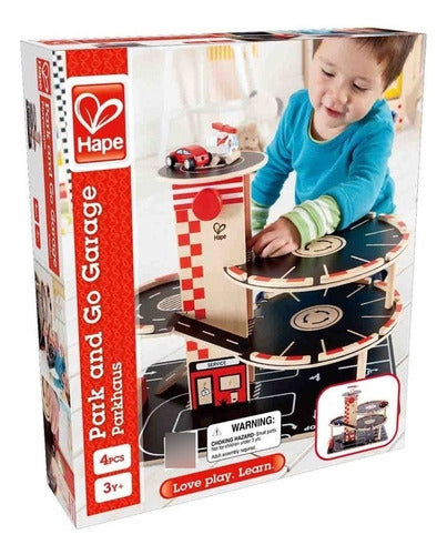 Hape Viga - Garaje Grande De Madera Niño Autos Mvd Kids 1