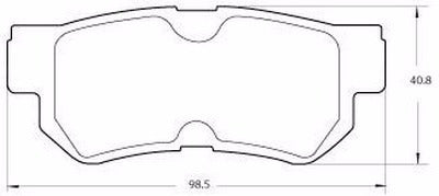 Brake Pads for Kia Sportage 04 / Soul 09/13 Rear 1