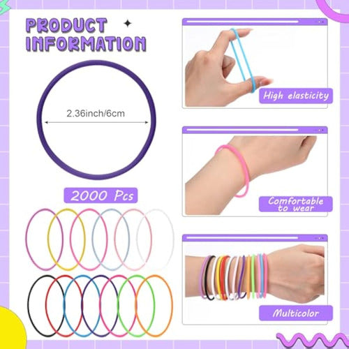 Nuenen 2000 Colorful Jelly Silicone Bracelets 1