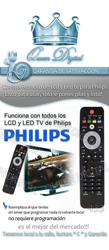 Universal Remote Control for Philips LED Smart TVs - Queen Digital 1