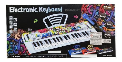 Electronic Keyboard with Microphone 37 Keys MTK008 9 7