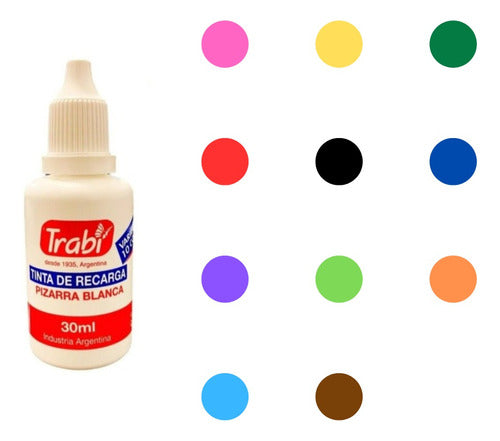 Trabi Ink Refill for Whiteboard Markers x 11 All Colors 0