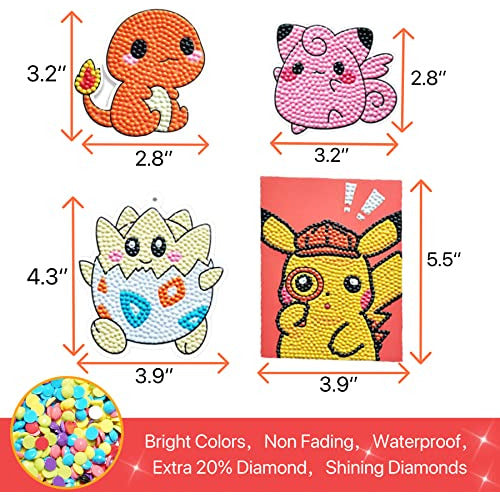 Jm House Diamond Painting Stickers Anime Pikachu 2