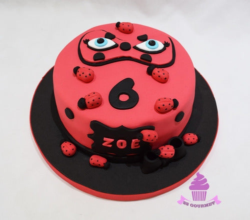 Mesa Dulce Lady Bug 30 Personas Torta Cupcakes Cakepops 1