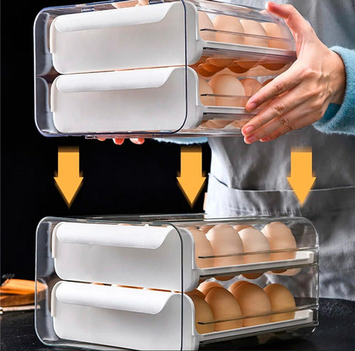 Clicshop Double Layer Egg Organizer 3