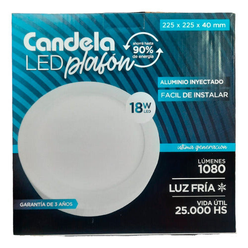 Combo x5 Candela LED Round Ceiling Light 18W Cool White (6833) 3