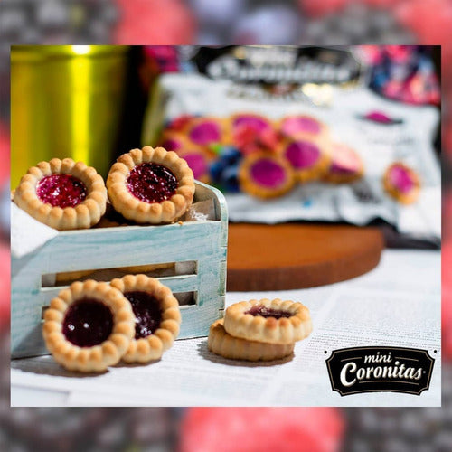 Fachitas Mini Coronitas Mini Cookies with Forest Fruits Filling Pack X6 4