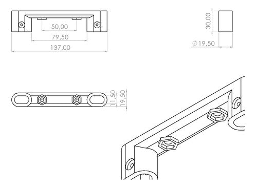 Rab3d Push Button Handle Replacement 3D Push90 1