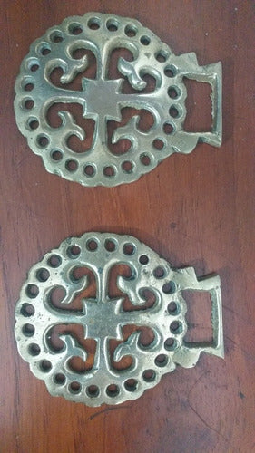 Figuras En Bronce Decorativas Par Raras  Usos Varios Lote 1