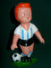 Racing Jugador De Futbol Plastico Inflado Antiguo Soccer 0