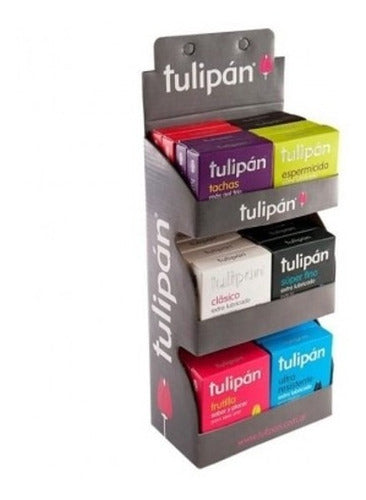 Tulipan Exhibidor Preservativo Surtido 24 Cajas X 3 Unidades 0