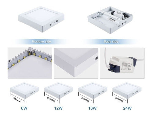 Led Ceiling Panel 24W Spot Light 30cm X 30cm 1