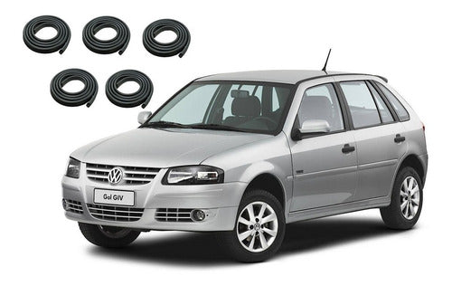 VW Gol 5 Power 2006 Door and Trunk Weatherstrip Kit by Rapinese XXY 0