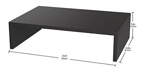 Convenience Concepts Designs2go Pequeño Tvmonitor Riser Bla 4