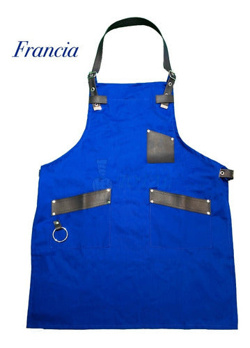 Premium Kitchen Apron in Twill and Eco-leather 9