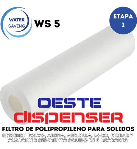 Kit De Filtros P/ Osmosis Inversa 5 Etapas Membrana 50 Gpd 1