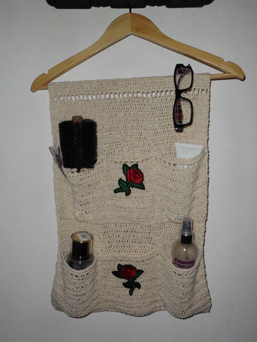 Crochet Organizer with Two Pockets 2