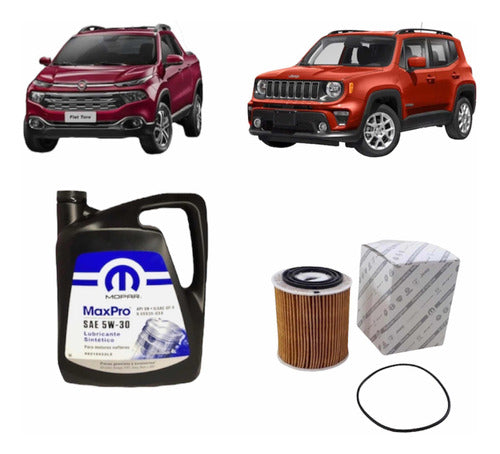 Mopar Oil and Filter Kit for Fiat Argo Cronos Toro Jeep Renegade 1.8 0