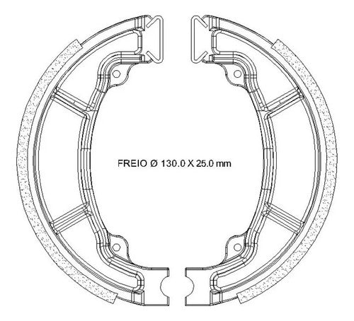 Fras-le Brake Shoes for Honda CBX 250 Twister Tornado 250 Frasle Spot 2