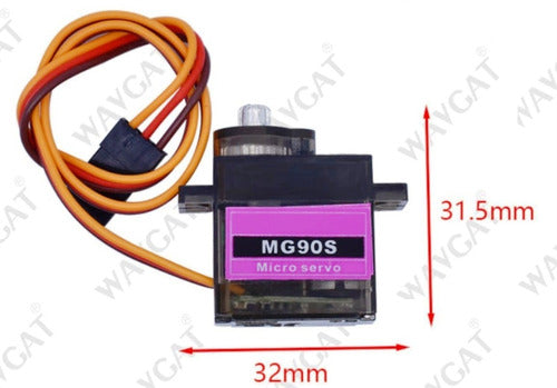 Micro Servo Mg90s Engranajes Metalicos 2.2kg De Torque 1