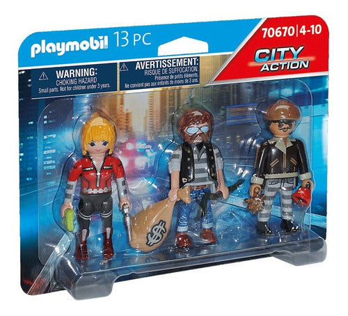 Playmobil City Action Thief Set with 3 Figures (70670) 1