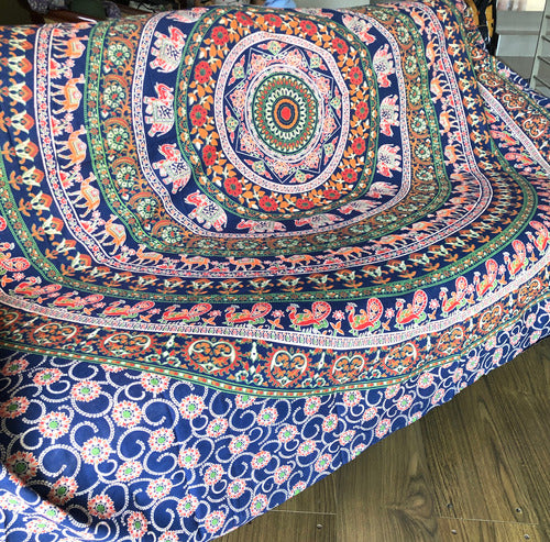 Indian Cotton 2.5-Plaza Bedspread Mandala Sofa Cover 3