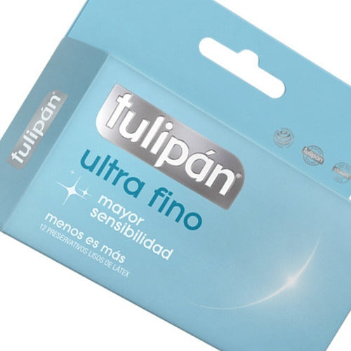 Tulipán Ultra Thin Latex Condoms Lubricated x12 2