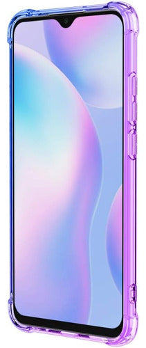 Funda Para Redmi 9a Tpu Flexible Gradiente Violeta / Azul 2