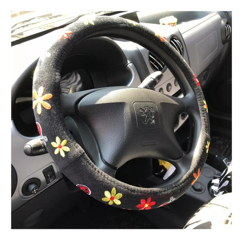 Oferta! Cubre Volante Con Flores Para Suran Bora Vento Fox 1