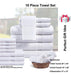 KASVER Uruguay 18 Piece Towel Set, 100% Cotton 3