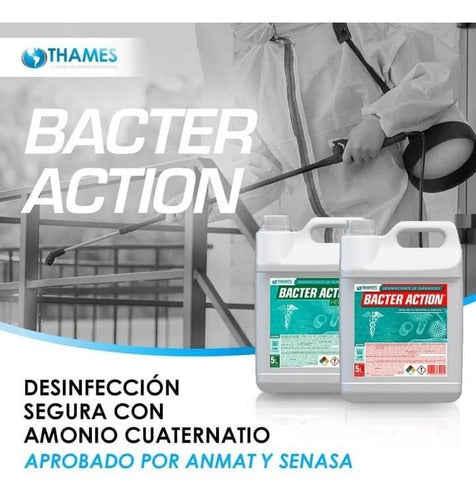 Desinfectante Bacter Action Herbal Bidon X 5 L Aprob Anmat 2